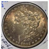1882 O/S MORGAN DOLLAR CH ORIG UNC