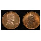 1909 & 1909 VDB LINCOLN CENTS CH BU RB