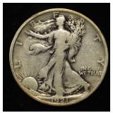 1921 WALKING LIBERTY HALF DOLLAR FINE