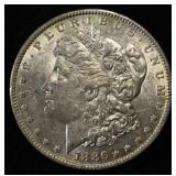 1886-O MORGAN DOLLAR AU
