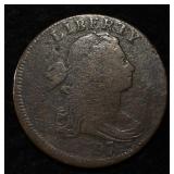 1797 DRAPED BUST LARGE CENT VG/F