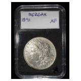 1891 MORGAN DOLLAR XF