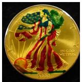 2000 AMERICAN SILVER EAGLE COLORIZED