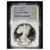 2021-W AMERICAN SILVER EAGLE NGC PF70 ULTRA CAMEO