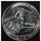 2015 5 OZ SILVER SARATOGA ROUND