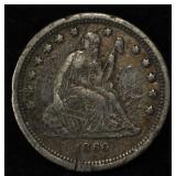 1860-O LIBERTY SEATED QUARTER