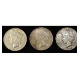 1923-P,D,& S PEACE DOLLARS
