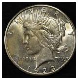 1923-S PEACE DOLLAR AU/BU