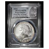 2024 PEACE DOLLAR PCGS MS70 FDI