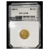 1861-S $2.5 LIBERTY GOLD PCI AU