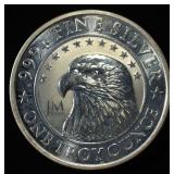 JM BULLION 1 OZ .999 SILVER ROUND