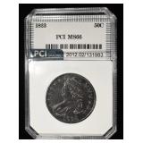 1823 CAPPED BUST HALF DOLLAR PCI SUPERB GEM BU