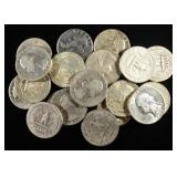 (20) WASHINGTON QUARTERS 90% SILVER