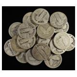 (20) STANDING LIBERTY QUARTERS