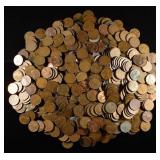 (500) 40'S & 50'S WHEAT CENTS
