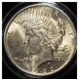 1922 PEACE DOLLAR BU