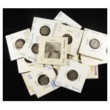 (15) 92.5% SILVER CANADIAN 5 CENTS