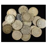 (20) 10C CANADIAN 80% SILVER