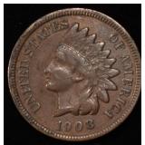 1908-S INDIAN HEAD CENT VF