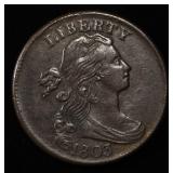1803 DRAPED BUST LARGE CENT CH AU/UNC