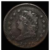 1814 CLASSIC HEAD LARGE CENT XF