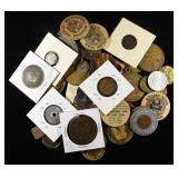 (50) MISC TOKENS AND MEDALS