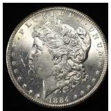 1884-CC MORGAN DOLLAR FROSTY GEM BU
