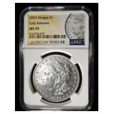2024 MORGAN DOLLAR NGC MS70 EARLY RELEASES