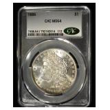 1886 MORGAN DOLLAR CAC MS64