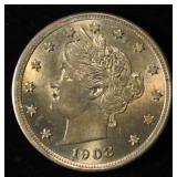 1908 LIBERTY NICKEL GEM BU
