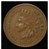 1875 INDIAN CENT XF