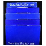 (5) 1969 PROOF SETS