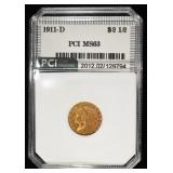 1911-D $2.5 GOLD INDIAN CH BU