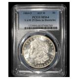 1884-O MORGAN $ PCGS MS64 VAM 25 DATE IN DENTICLES