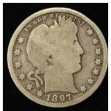 1897-S BARBER QUARTER GOOD