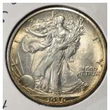1936-S WALKING LIBERYT HALF DOLLAR CH BU