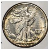 1933-S WALKING LIBERTY HALF DOLLAR CH BU