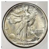 1919 WALKING LIBERTY HALF DOLLAR CH BU