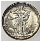 1920 WALKING LIBERTY HALF DOLLAR CH BU