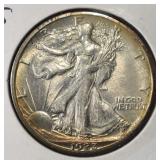 1923-S WALKING LIBERTY HALF DOLLAR CH BU