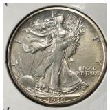 1919-D WALKING LIBERYT HALF DOLLAR CH BU