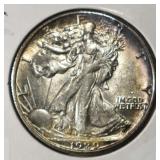 1929-S WALKING LIBERTY HALF DOLLAR BU