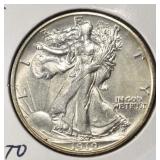 1919-S WALKING LIERTY HALF DOLLAR CH TO GEM BU