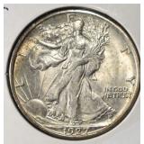 1927-S WALKING LIBETRY HALF DOLLAR CH BU