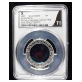 2025 COOK IS. COLORIZED GLASS & SILVER PCGS MS70