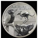 2024 2 OZ .999 SILVER AUSTRALIA WILDLIFE ROUND