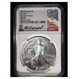 2024 AMERICAN SILVER EAGLE NGC MS70 STAR PRIVY