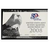 2008 QUARTERS SILVER PROOF SET