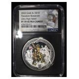 2022 COOK ISLANDS $10 ROOSEVELT NGC PF-70 UCAM