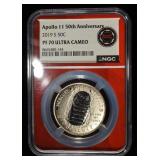 2019-S 50C COMMEM APOLLO 11 NGC PF70 ULTRA CAMEO